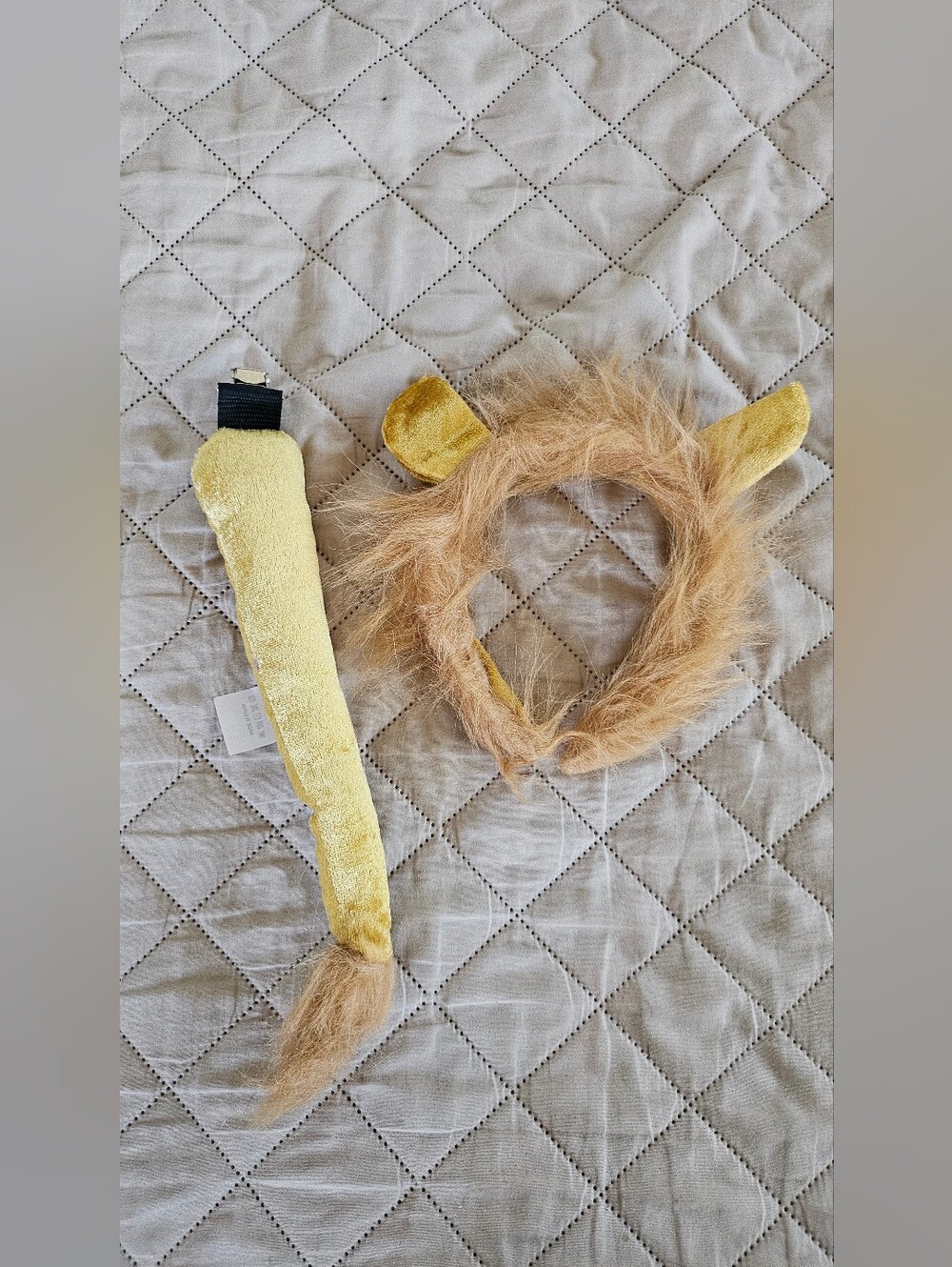 Lion ears headband and clip on tail. New